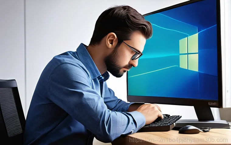 강매동 BUGCODE_USB_DRIVER - **Prompt 1: The Blue Screen of Panic**
    A young adult, mid-20s, with an expression of profound sh...