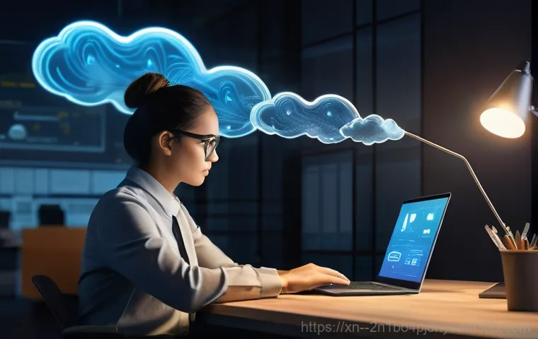 고양동 윈도우10 windows10 재설치 포맷  초기화 - A middle-aged person, appearing stressed and frustrated, stares intently at a laptop screen that dis...