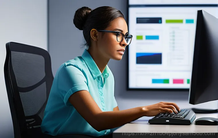순화동 STATUS_DRIVER_ENTRYPOINT_NOT_FOUND - A young adult, looking confused and slightly frustrated, sits in front of a desktop computer. The co...