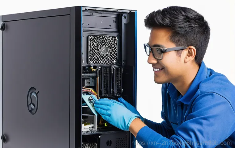오포읍 pc복구중 - **Prompt 2 (Data Recovery Specialist):** A highly focused male or female data recovery specialist, w...