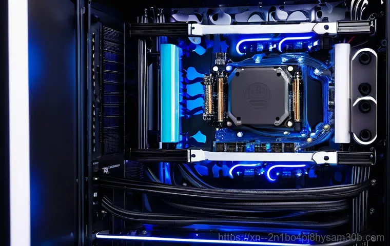 우이동 쿨러조립 및 교체수리 - **Prompt:** A close-up shot of a modern, high-performance air cooler being meticulously installed on...