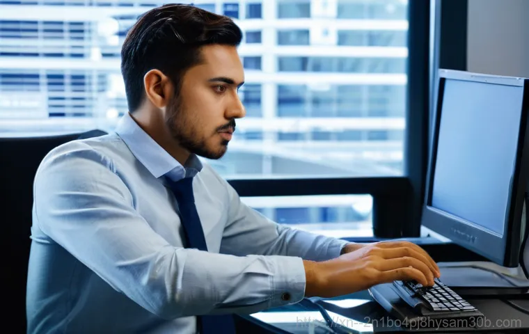 수표동 DPC_WATCHDOG_VIOLATION - **Prompt 1: The Blue Screen Nightmare**
    A young adult, looking visibly stressed and frustrated, ...