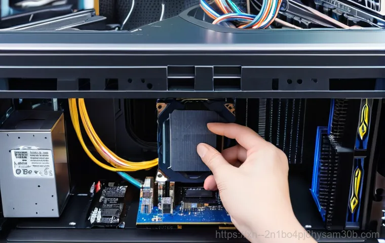 덕양구 cpu조립 및 교체수리 - **Prompt:** A visibly frustrated male gamer in his late 20s stares intently at a frozen computer scr...