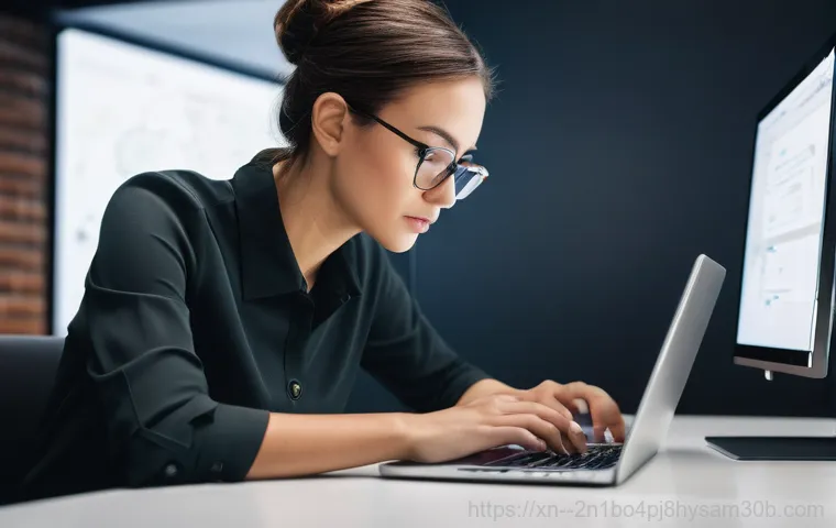 문원동 STATUS_KERNEL_REGISTRY_ERROR - A young adult (20s, gender-neutral, wearing a clean, casual hoodie and jeans) is seated at a desk in...