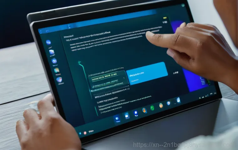 영등포동 윈도우11 windows11 재설치 포맷  초기화 - A sleek, modern laptop displays a pristine and vibrant Windows 11 desktop with a simple, clean wallp...