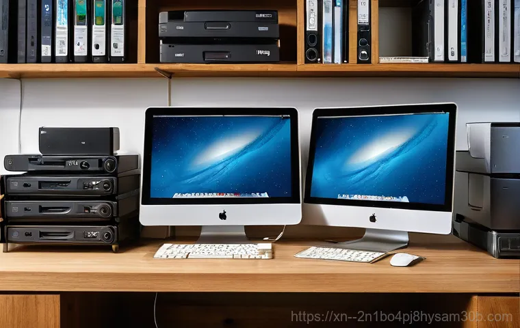 보광동 맥미니 판매 및 수리 - A very detailed, close-up shot of the intricate internal components of an older generation Mac Mini ...