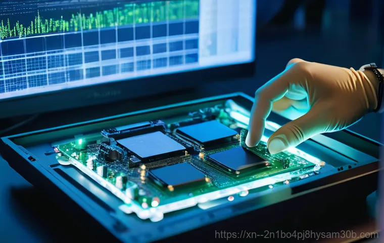 신이문동 pc복구중 - "A friendly and competent male PC repair technician, in his late 30s, wearing a clean company unifor...
