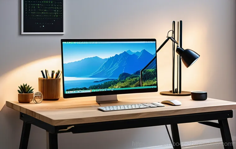 주암동 linux재설치 포맷  초기화 - A close-up shot of a well-lit desk where a person's hands are carefully inserting a USB drive into a...