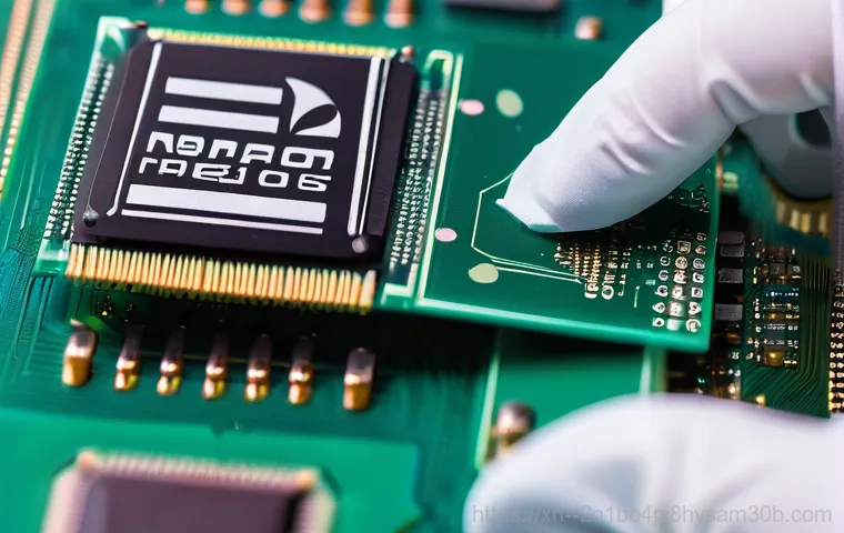 개봉동 오버클럭 뚜따 - **Prompt: "A close-up shot of a futuristic, high-performance CPU socket on a sleek motherboard, glow...