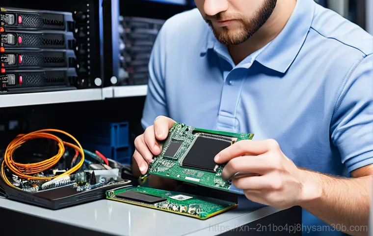 가평군 HDD조립 및 교체수리 - **Prompt:** A compelling visual comparison between an HDD and an SSD. On the left side, a partially ...