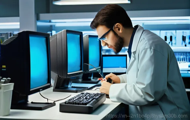 강북구 STATUS_SYSTEM_PROCESS_TERMINATED - **Prompt 2: Internal Hardware Malfunction - CPU Focus**
    "A detailed, close-up, semi-transparent ...
