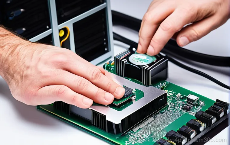 도렴동 cpu조립 및 교체수리 - **Image Prompt 1: Overheated and Struggling PC**
    A close-up shot of a modern desktop computer to...