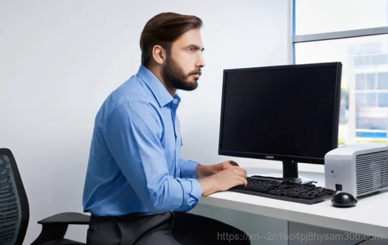신도림 출장방문윈도우 windows 설치 - **Scene:** A professional male or female computer technician, dressed in a clean, branded polo shirt...