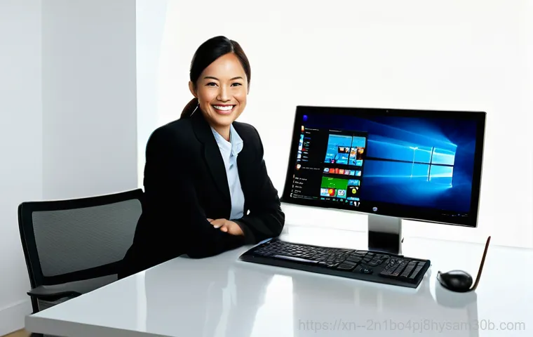 잠실동 윈도우7 windows7 재설치 포맷  초기화 - **A focused and meticulous adult (male or female) in their 30s is diligently working at a clean, wel...