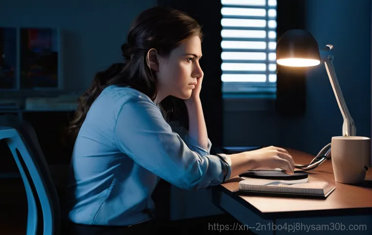 과천동 STATUS_INVALID_DEVICE_REQUEST - **Prompt 1: The Frustration of "STATUS_INVALID_DEVICE_REQUEST"**
    A young adult, perhaps a woman ...