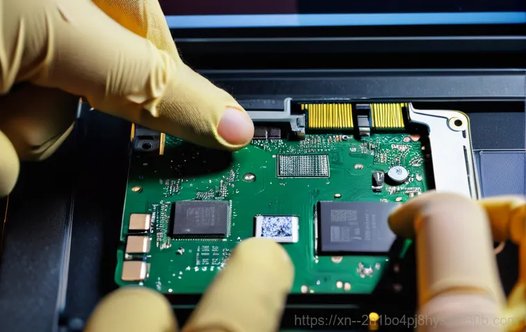 서대문구 노트북 laptop 출장방문수리점 - A professional laptop repair technician, male or female, wearing a neat uniform, is attentively work...