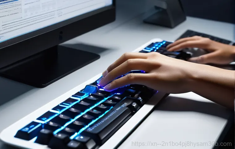 한남동 f4키 누르라고 할때 - **Prompt 1: The Efficient Professional with F4 Key**
    A bright, well-lit modern office environmen...