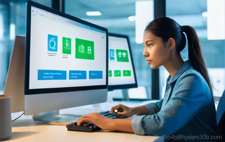 왕십리 STATUS_KERNEL_ACCESS_DENIED - **Prompt:** A person with a look of mild frustration sits in front of a computer screen displaying a...