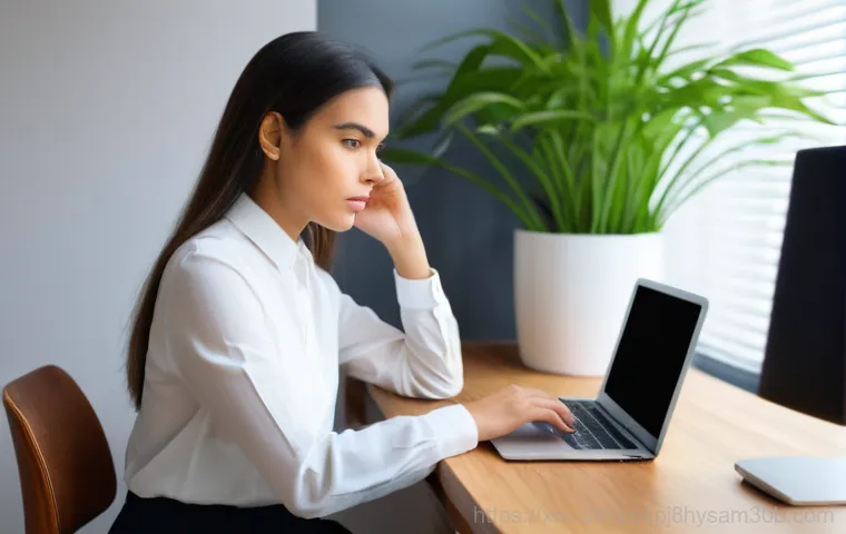 강서구 STATUS_FILE_NOT_FOUND - **Prompt:** A young adult, wearing a comfortable t-shirt and jeans, sits in front of a computer scre...