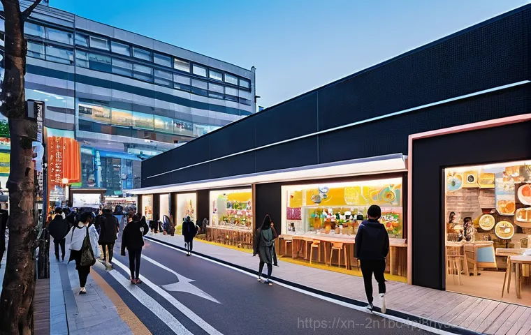 신촌동 STATUS_UNSUCCESSFUL - **Prompt 2: A lively and modern Sinchon thoroughfare (Yonsei-ro) at midday**, showcasing urban revit...