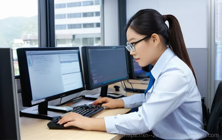 마두동 ftp서버출장방문수리점 - **Prompt 1: FTP Server Failure and User Frustration**
    A close-up shot of a modern computer monit...