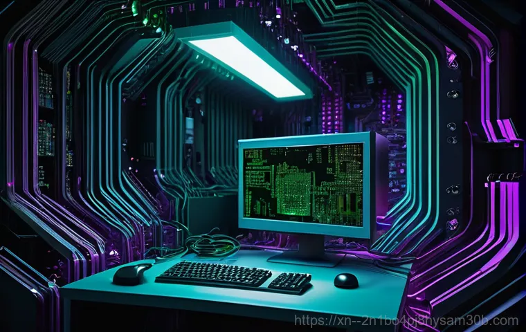 남종면 CRITICAL_PROCESS_DIED - **Prompt:** A dramatic, realistic digital painting depicting a young adult sitting at a computer des...