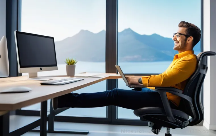 백석동 STATUS_FILE_INVALID - A person, wearing a practical, short-sleeved top, is intently focused on a computer monitor in a wel...