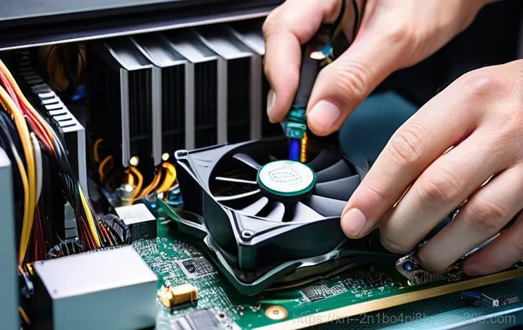 홍대 쿨러조립 및 교체수리 - **Image Prompt 1: Overheating Desktop PC with Concerned User**
    A close-up shot of a modern deskt...