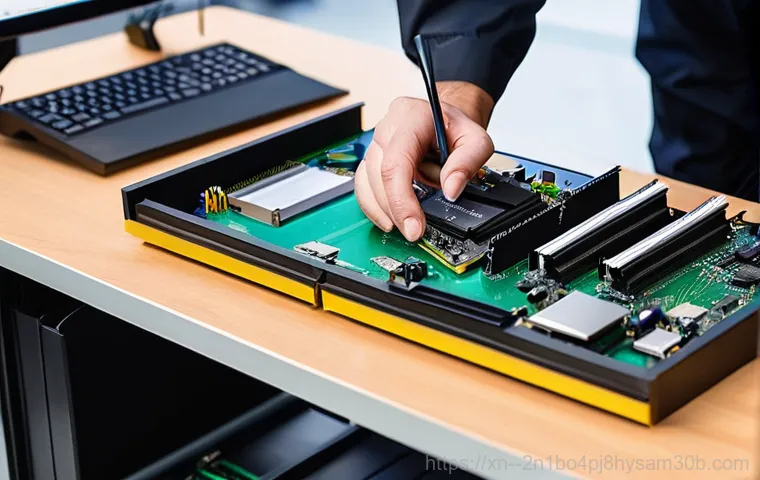 원효로 SSD조립 및 교체수리 - **Prompt: The Joy of a Blazing Fast SSD**
    "A cheerful and energetic individual, mid-twenties, dr...