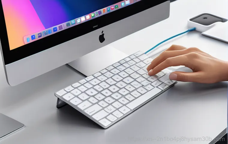 삼선동 부트캠프설치 - A focused shot of a modern professional, wearing smart casual attire, sitting at a sleek MacBook. On...