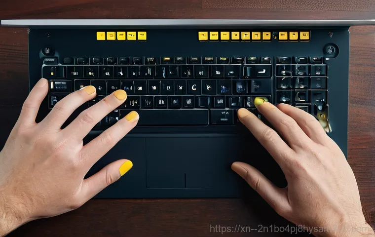 광명시 VIDEO_DRIVER_INIT_FAILURE - A person, appearing visibly frustrated and concerned, stares intently at a computer monitor displayi...