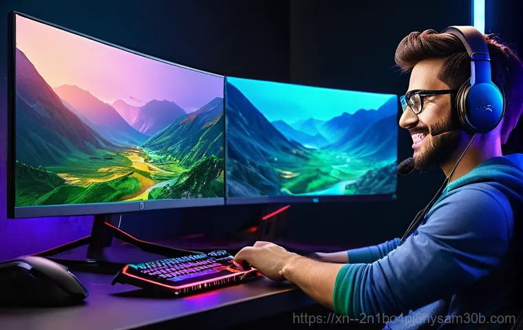 창신동 조립컴퓨터 pc 출장판매설치 - A clean, brightly lit image of a professional computer technician, wearing a neat uniform, carefully...