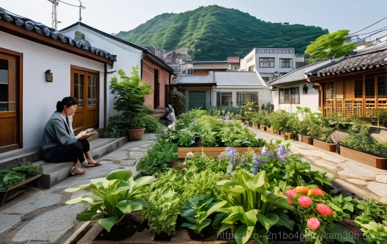 신영동 STATUS_INVALID_DISPOSITION - A picturesque aerial view of Shindong-dong, showcasing a harmonious blend of modern, low-rise non-ap...