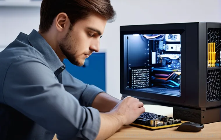 신도동 STATUS_MEMORY_VIOLATION - **Prompt for a Computer Crash Scenario:**
    "A person in their late twenties, dressed in a comfort...