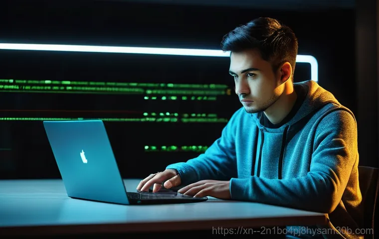 율현동 STATUS_KERNEL_EXECUTION_ERROR - A young adult, dressed in casual, clean clothes, looks stressed and slightly bewildered in front of ...