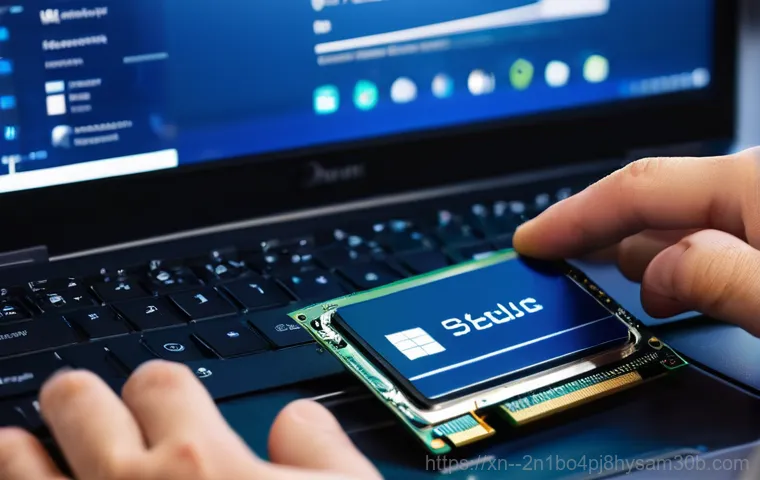 퇴촌면 하드조립 및 교체수리 - **Prompt:** A dynamic, split-screen image illustrating the stark contrast between an HDD and an SSD....