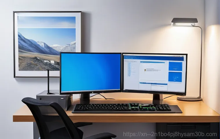 중산동 STATUS_IMAGE_CHECKSUM_MISMATCH - **Prompt:** A pair of hands, wearing light protective gloves, carefully working inside an open deskt...