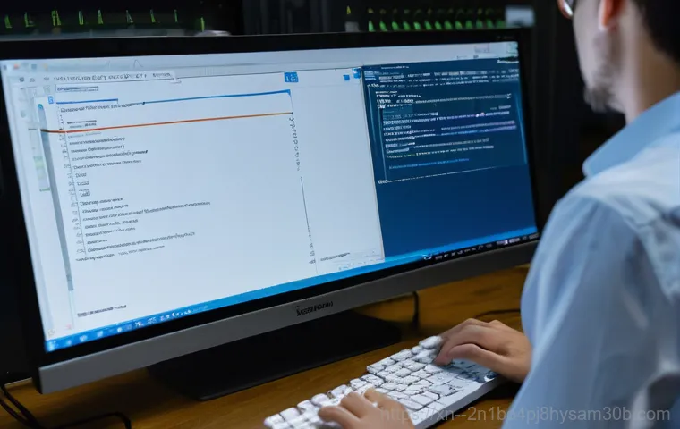 한강로 KMODE_EXCEPTION_NOT_HANDLED - A young adult, with a look of extreme frustration and dismay, stares wide-eyed at a computer monitor...