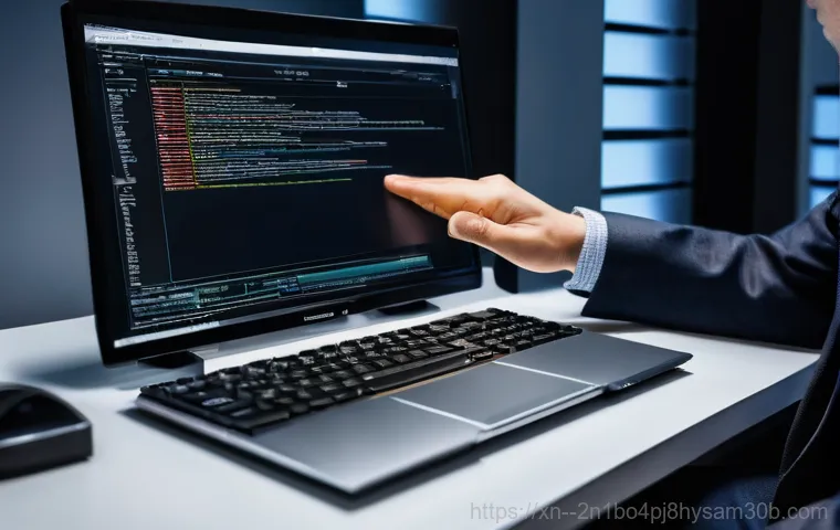 장항동 STATUS_NO_MEMORY - **Prompt 1: The Frustration of a Frozen Computer**
    A person, appearing stressed and slightly exa...