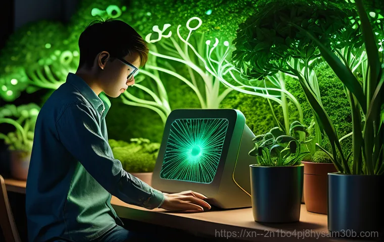 잠실동 STATUS_KERNEL_MODULE_ACCESS_DENIED - **Prompt:** A focused young adult, casually dressed, sits in front of a computer screen in a dimly l...