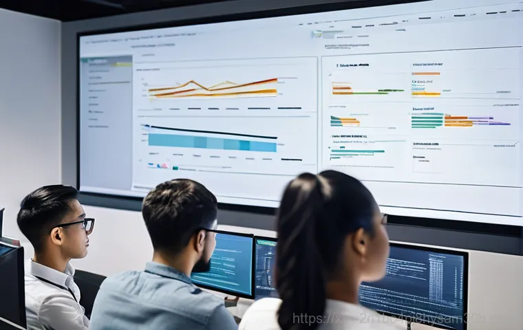 관악구 STATUS_FLOAT_INVALID_OPERATION - An overhead shot of a clean, well-organized desk setup with multiple monitors displaying lines of co...
