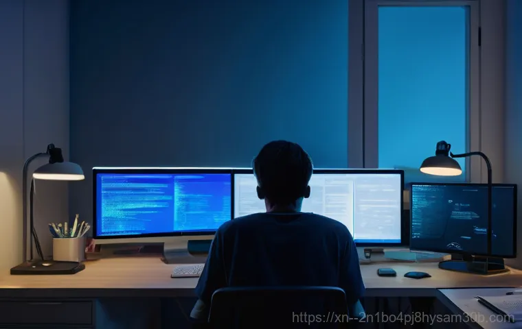 수하동 POOL_HEADER_CORRUPTION - Image Prompt 1: Sudden System Crash**
