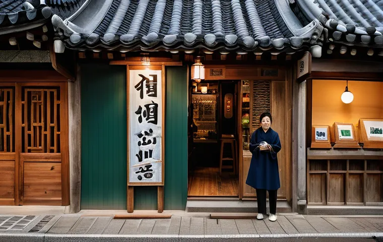삼청동 STATUS_MODULE_CORRUPTION - **Prompt:** A poignant scene in a Samcheong-dong alleyway. On the left, an aged, charming traditiona...