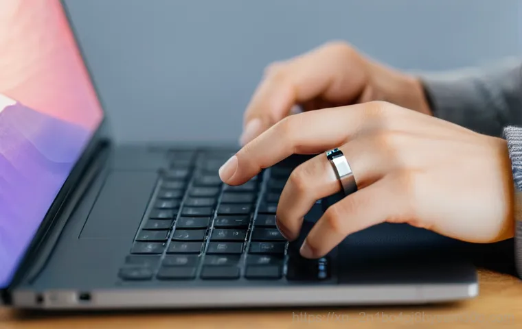 용답동 FAT_FILE_SYSTEM - **Prompt:** A young adult, dressed in a modest t-shirt and jeans, sits hunched over a laptop at a ho...