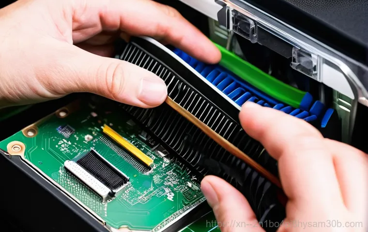 신사동 NMI_HARDWARE_FAILURE - **Prompt:** A close-up, highly detailed, macro photograph looking directly inside an open desktop co...