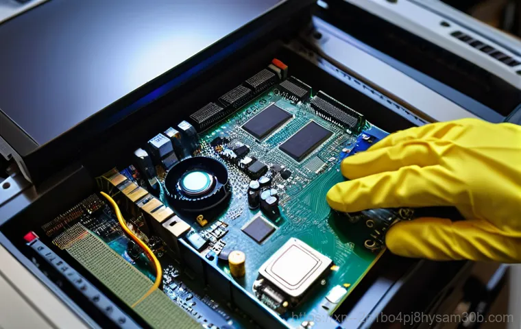 일직동 ACPI_BIOS_ERROR - **Prompt 1: Sudden Blue Screen Alarm**
    "A wide-shot, eye-level photograph of a person, approxima...