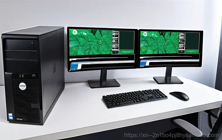 석촌동 중고컴퓨터 pc 출장판매설치 - A friendly and professional male computer technician, dressed in a clean company uniform, is standin...