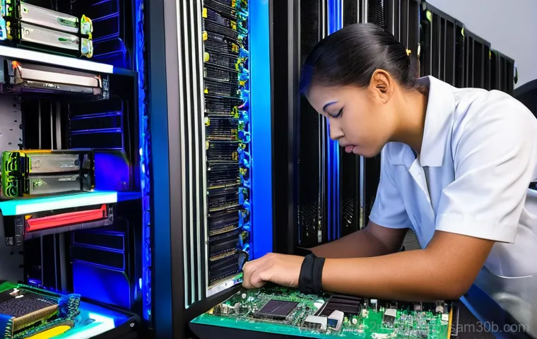 공평동 하드조립 및 교체수리 - **Image Prompt: The Evolution of Computer Storage - From Slow to Blazing Fast**
    A triptych image...