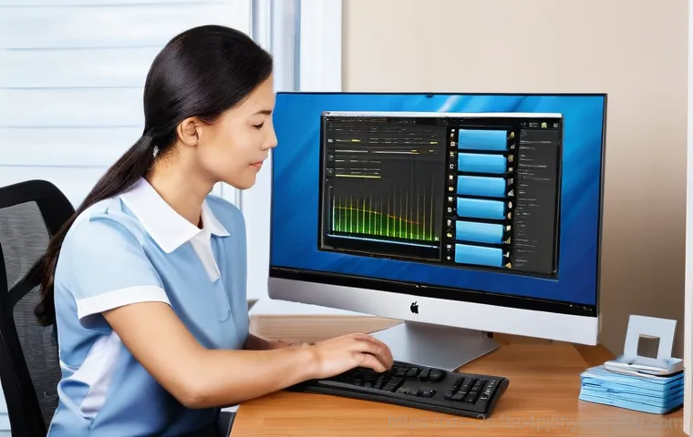노원구 컴퓨터멈춤 - **Expert Computer Hardware Diagnosis:** A professional computer technician, either male or female, w...