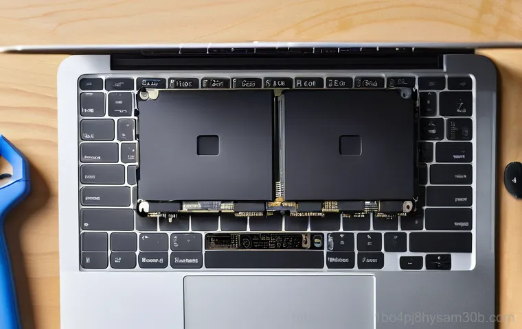 문배동 맥북에어 판매 및 수리 - **Prompt 1: The MacBook Repair Dilemma**
    A young professional, wearing a smart casual outfit, si...